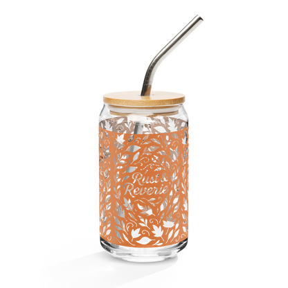 Rust & Reverie | Autumn Collection Glass Can Mug