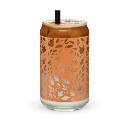 Rust & Reverie | Autumn Collection Glass Can Mug