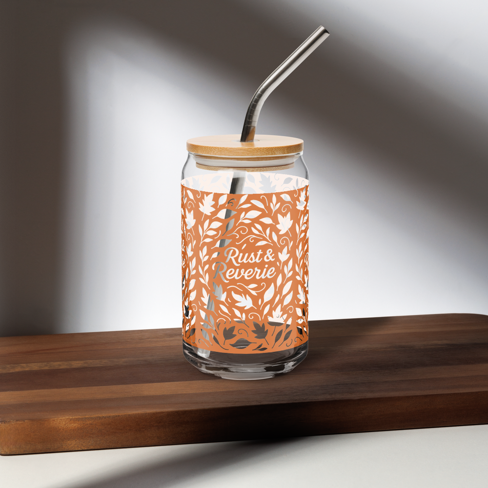 Rust & Reverie | Autumn Collection Glass Can Mug